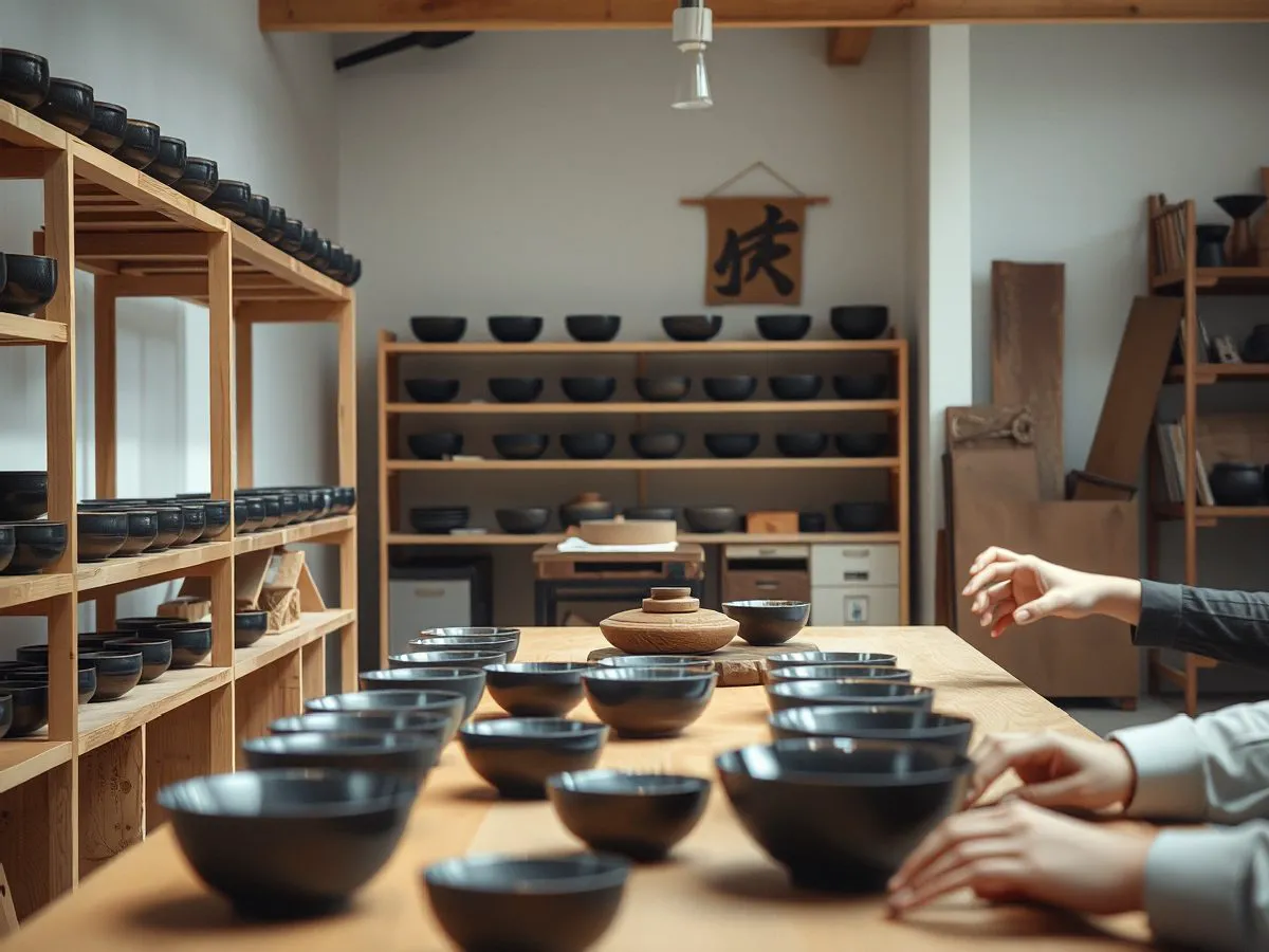 开河窑匠人团队工艺背景:建盏制作与茶器展示