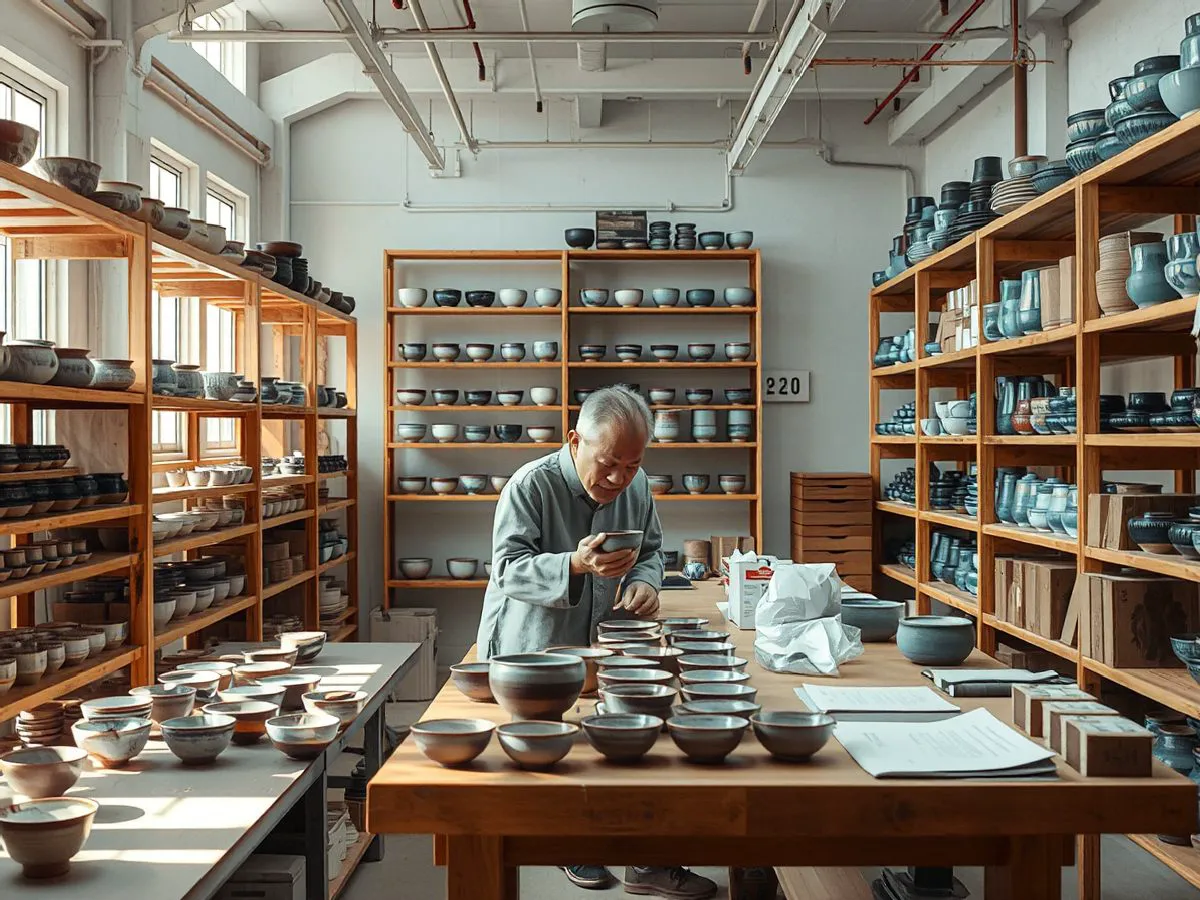 开河窑建盏茶器批量定制服务场景